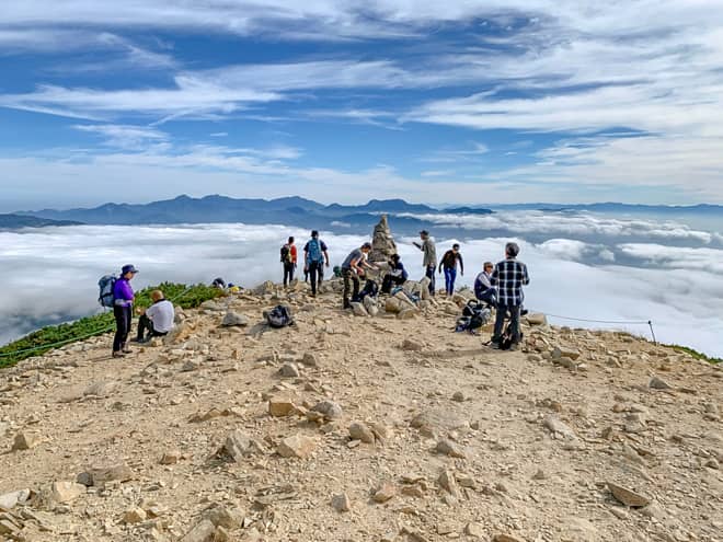 丸山ケルンからの眺めは絶景で