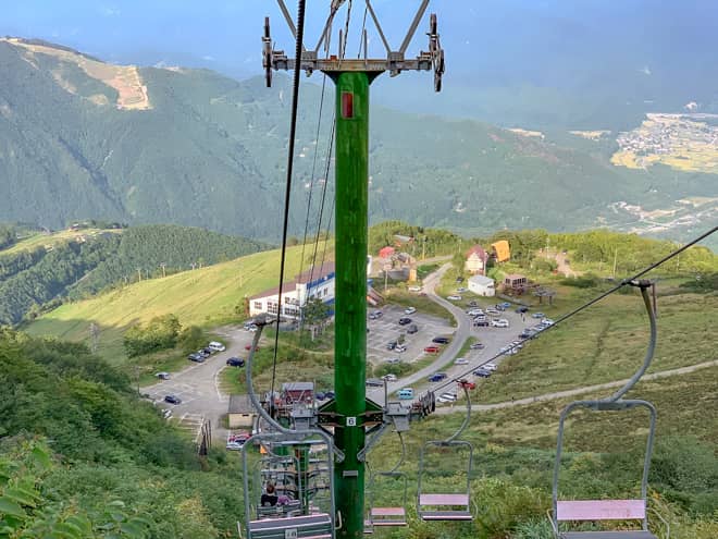 最寄りの駐車場は「黒菱駐車場」で