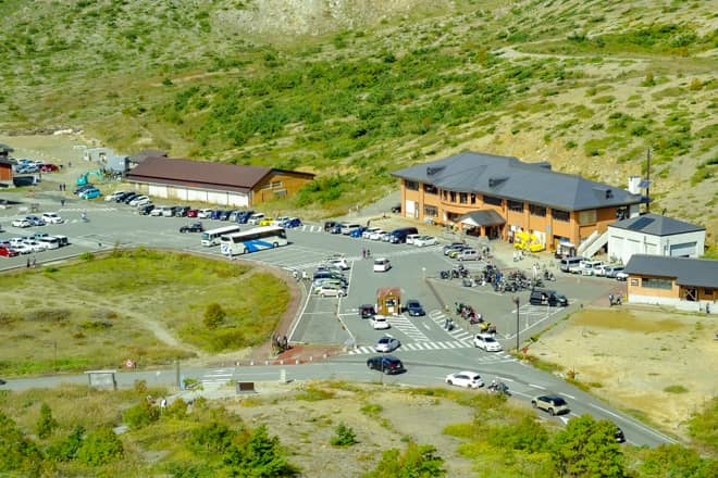 駐車場はいつも大渋滞