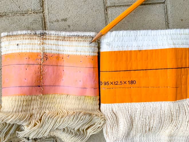 ということで、古い芯と高さを合わせて並べて