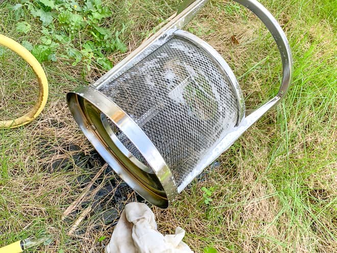 アルパカストーブの掃除