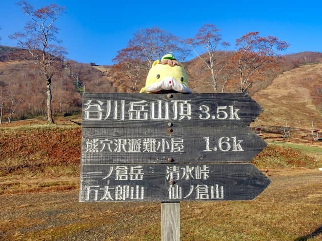 天神尾根ルートから登山