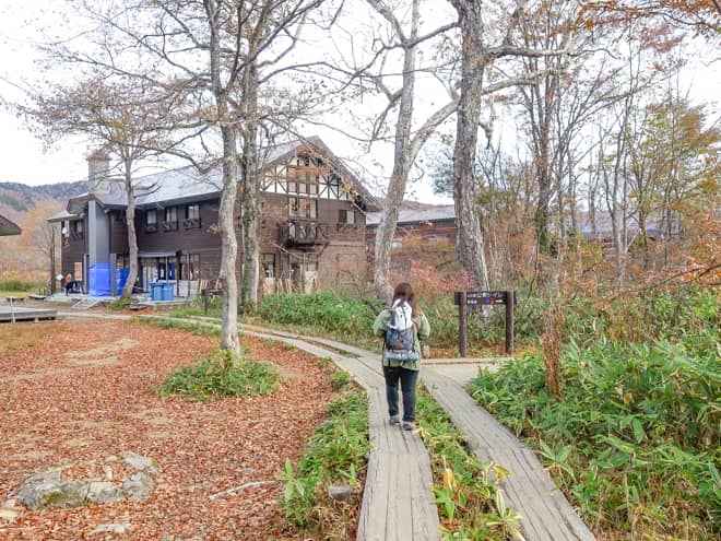 山の鼻が見えてきました