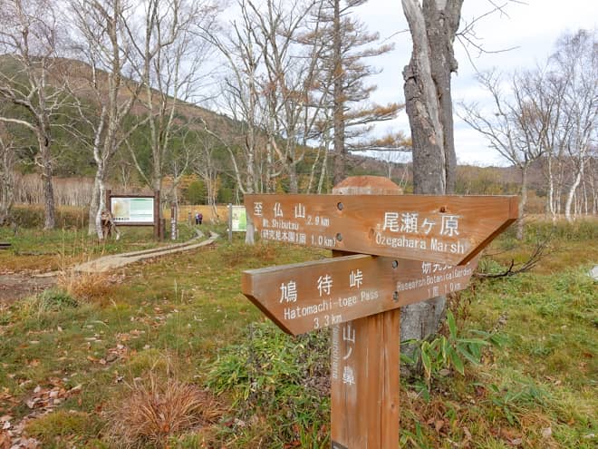 山の鼻 → 東面登山口