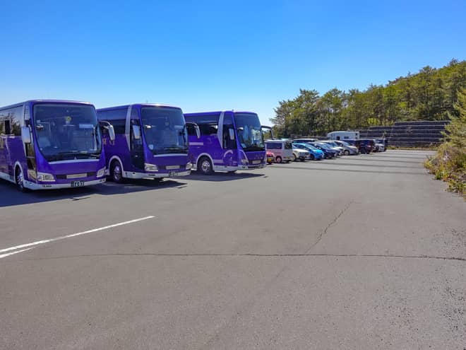 御殿場口五合目駐車場は、富士山4大登山ルートで