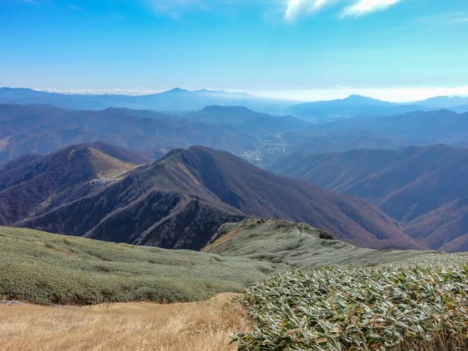 木々が殆ど無い登山道なので