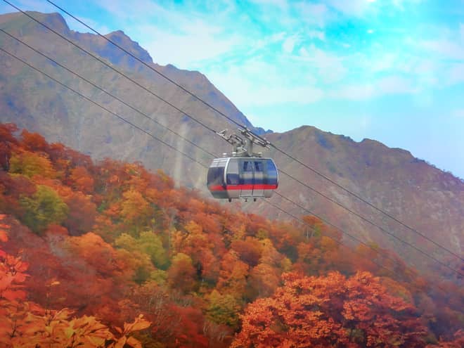 標高746メートルの土合口駅から
