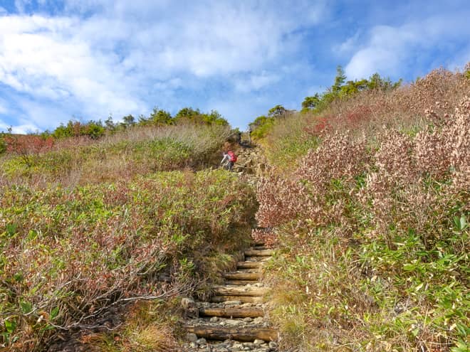 次のペンチまでは標高差250メートル