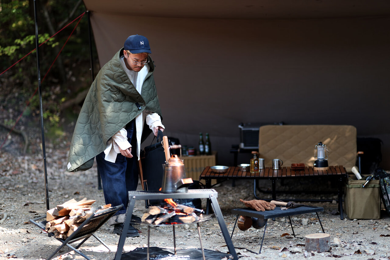 焚き火ブランケット4