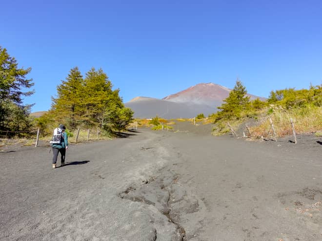 登山中は富士山は勿論のこと