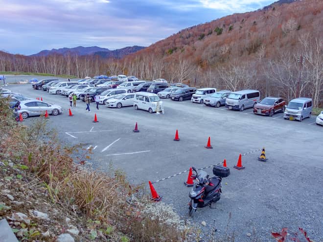 鳩待峠駐車場が利用可能な場合