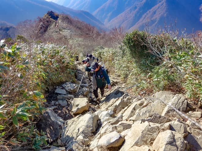 谷川岳はロープウェイで登ることが出来るので