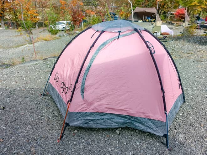 テントが立ち上がった状態です