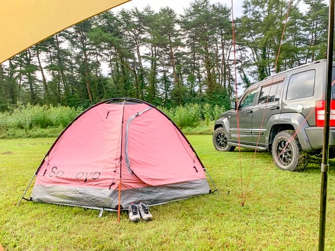 前室が無いので靴は