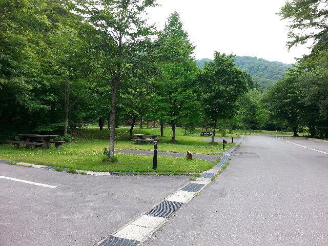 十和田湖生出キャンプ場のオートキャンプサイト