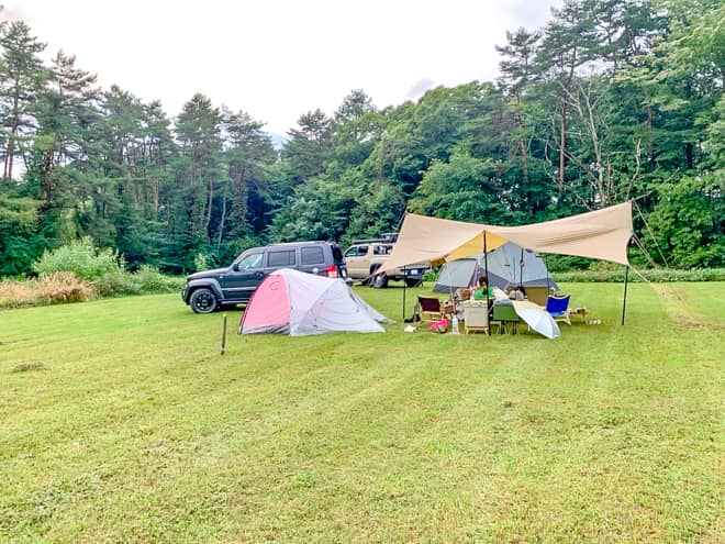 秋のキャンプ場で使用（雨） (2)