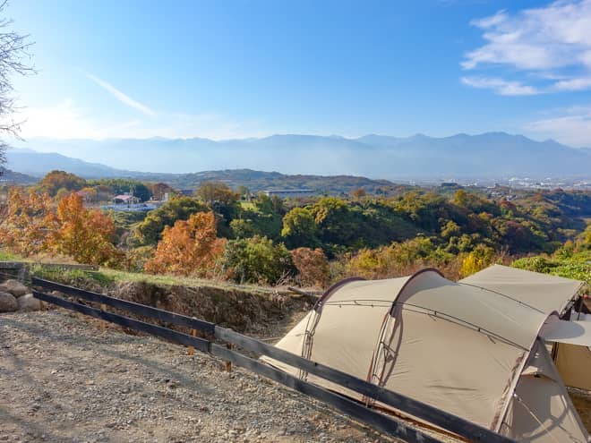 1日5組限定の小規模なキャンプ場