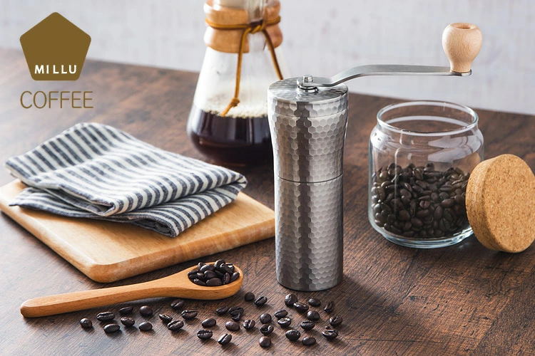 MILLU セラミックステンレスコーヒーミル 槌目