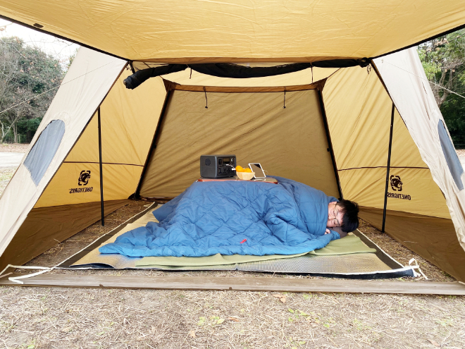 キャンプでコタツを作ったら帰れなくなりました