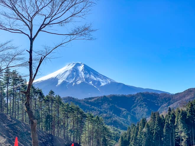 ログハウスから暫く歩くと