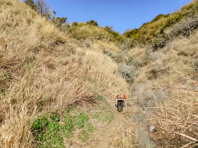 富戸の浜を後にします