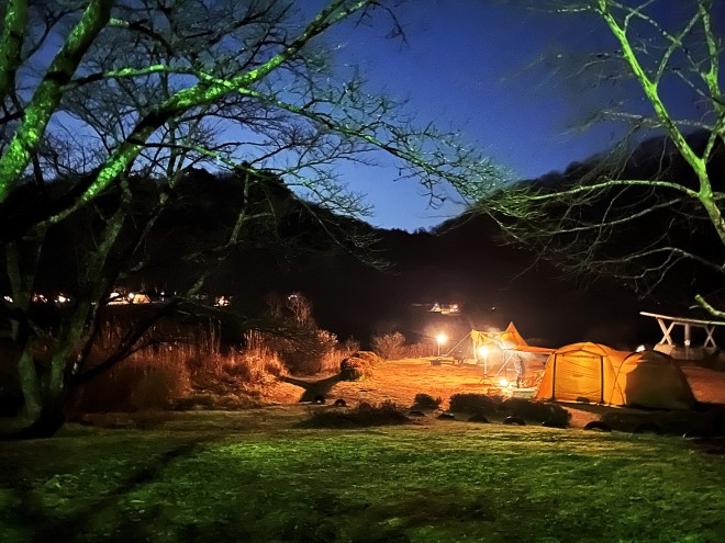 対岸の灯りも美しい