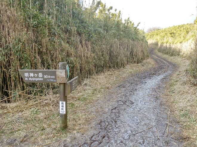 現に明神ヶ岳のコースタイム
