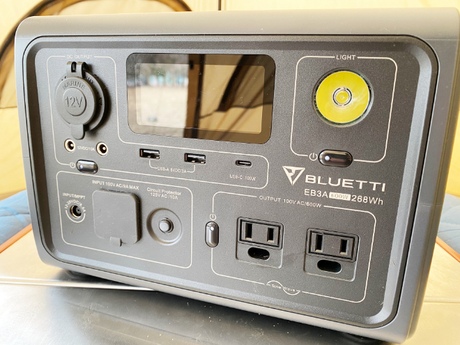 BLUETTI EB3Aの正面画像