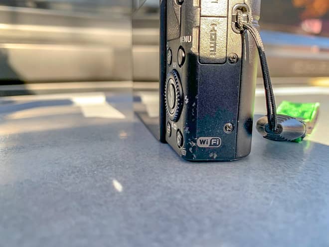 WIFI通信機能のお陰でスマホに簡単に写真を転送できる