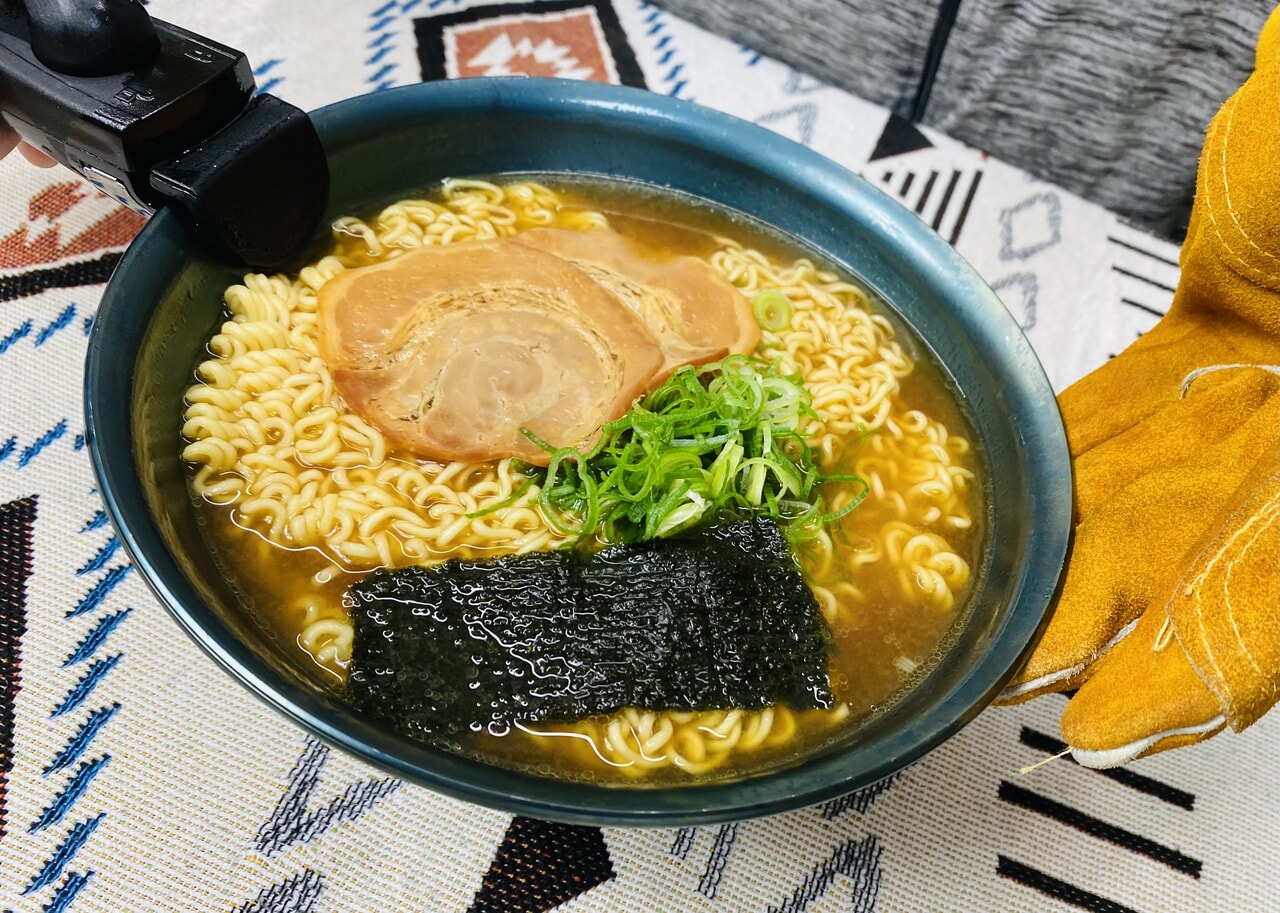 ソロパンでラーメン