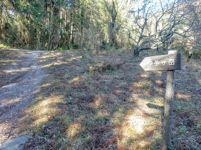 伊予ヶ岳登山口→展望台のある分岐