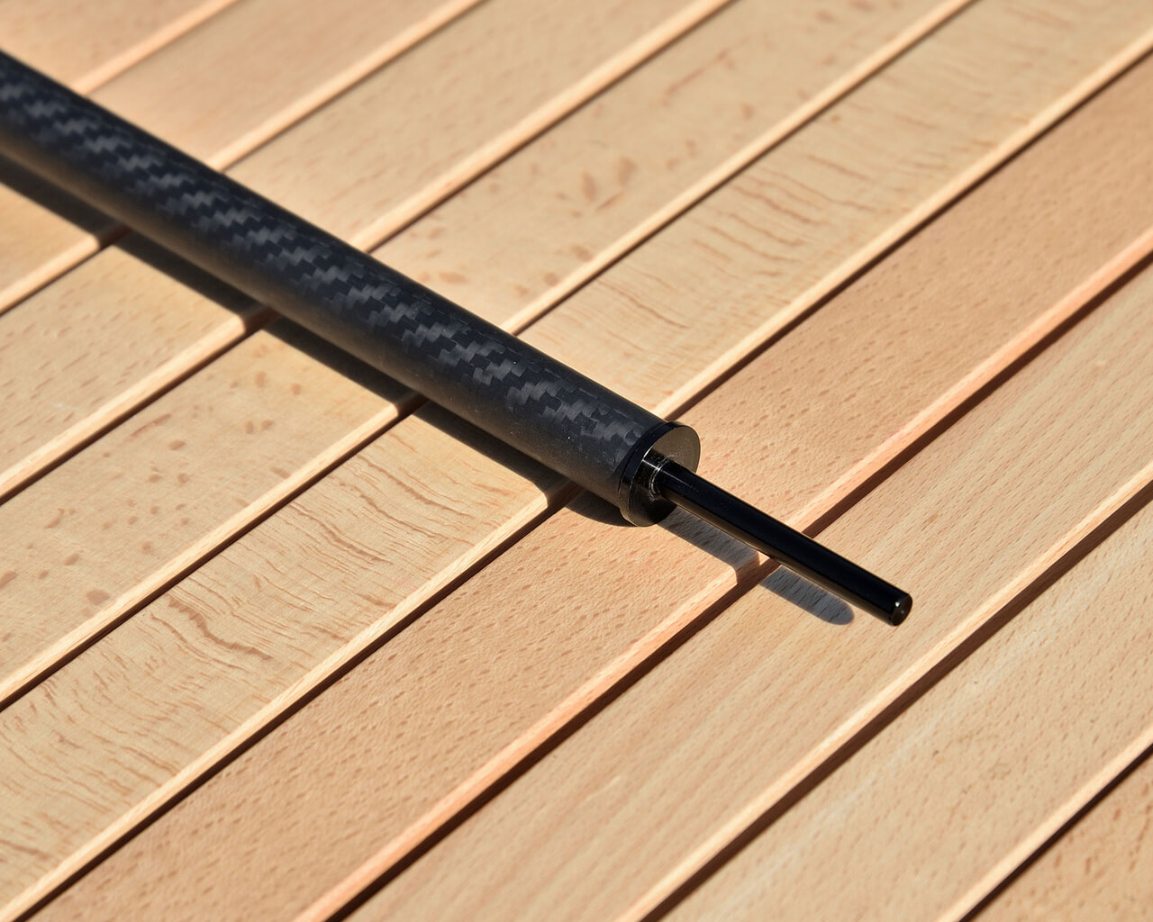 伸縮式カーボンコンポジットポールの先端部分