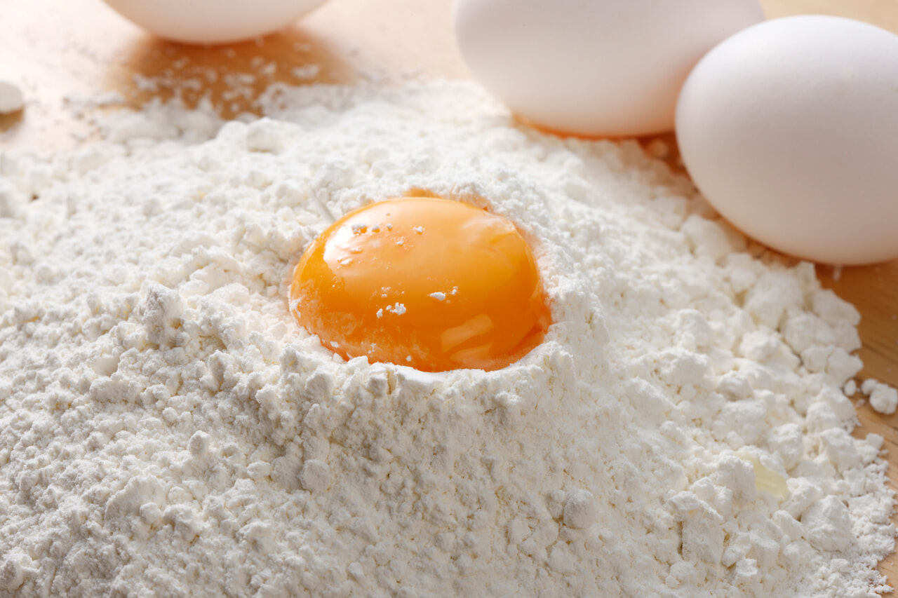 小麦粉と玉子