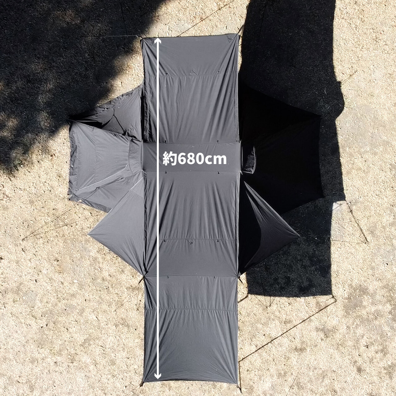 最大全長680cmの前室スペース