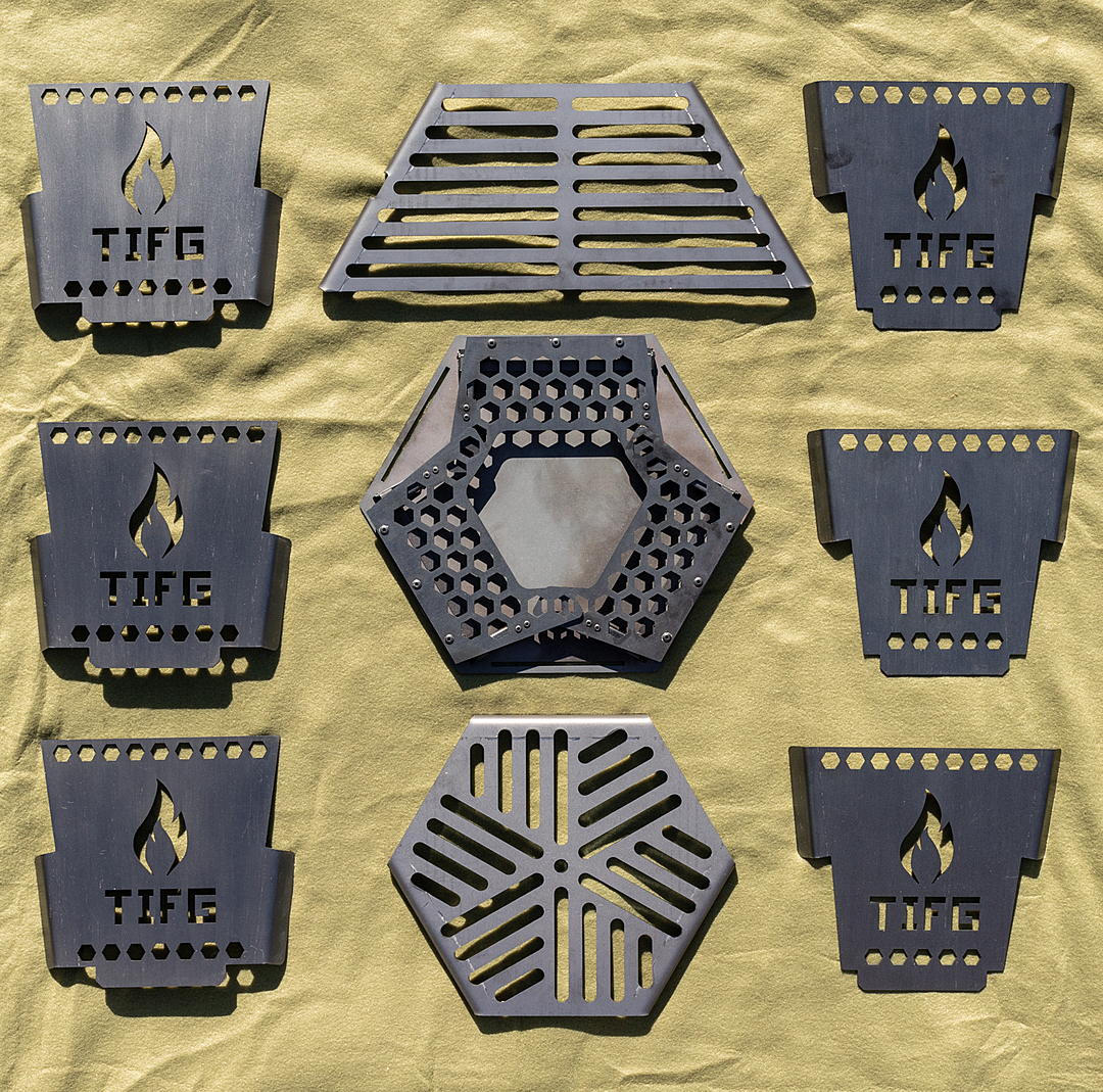 ハニカムファイヤーベースの収納時