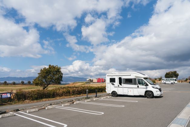 舞洲BaysideCAMPの駐車場