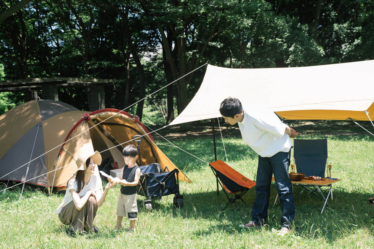 ファミリーキャンプのイメージ