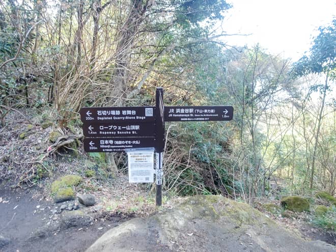 因みに、関東ふれあいの道合流地点を