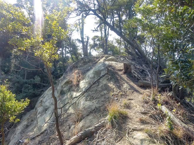 小鋸山の道のりは