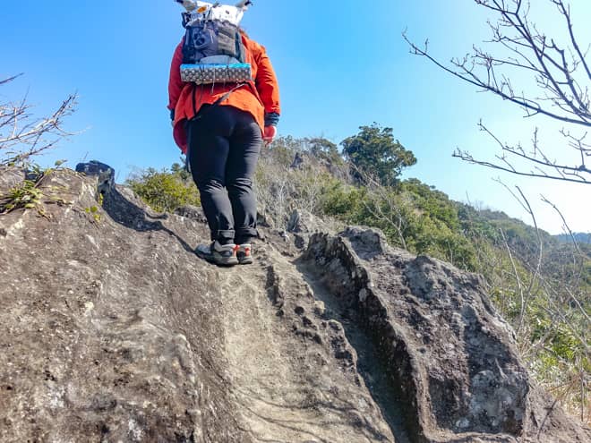 小鋸山最大の難所を乗り切ると