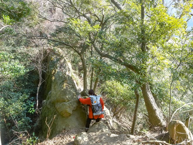 山頂が近づくにつれ見晴らしが良くなり