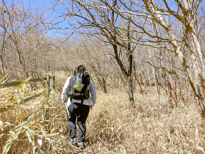 無事に牧草ゲートをくぐったら