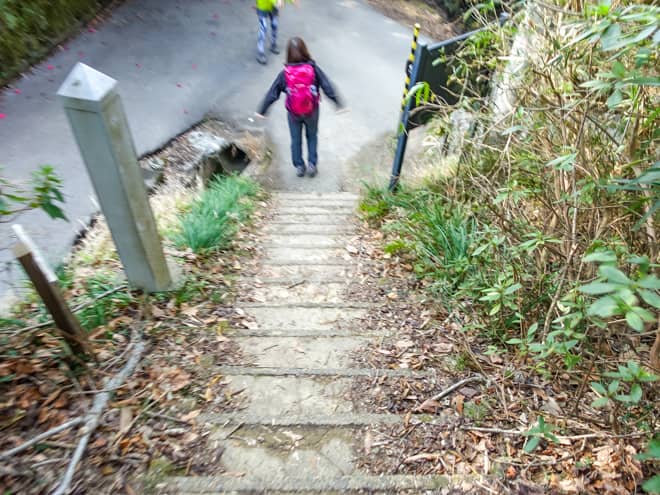 車力道・関東ふれあいの道分岐に戻ってきました