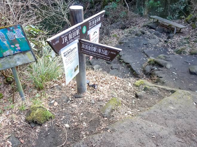 関東ふれあいの道合流地点からは