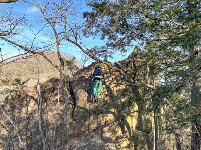 3か所目のはしごは