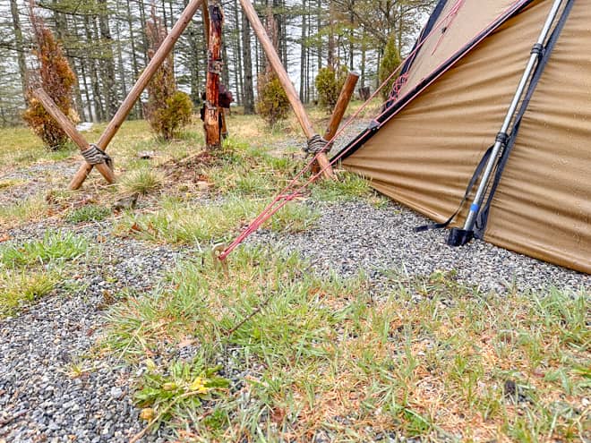 ペグの刺さり具合は？