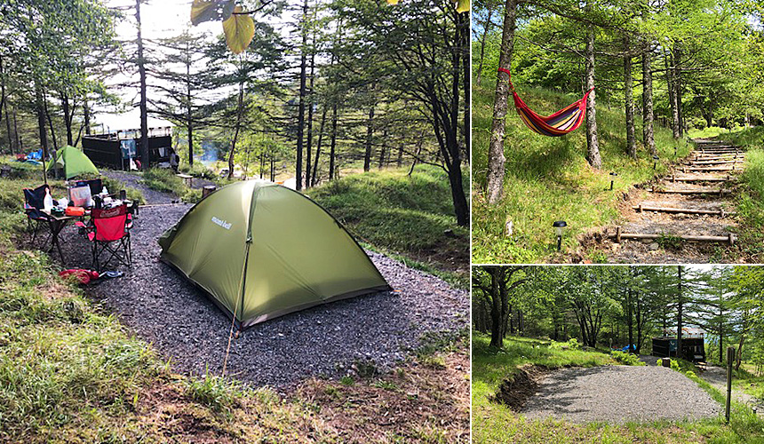 キャンプ場の様子