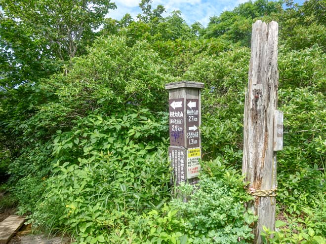 チェックポイントの勢至平分岐に到着です
