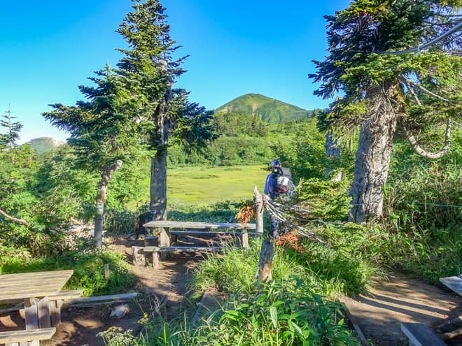 ベンチからの景色