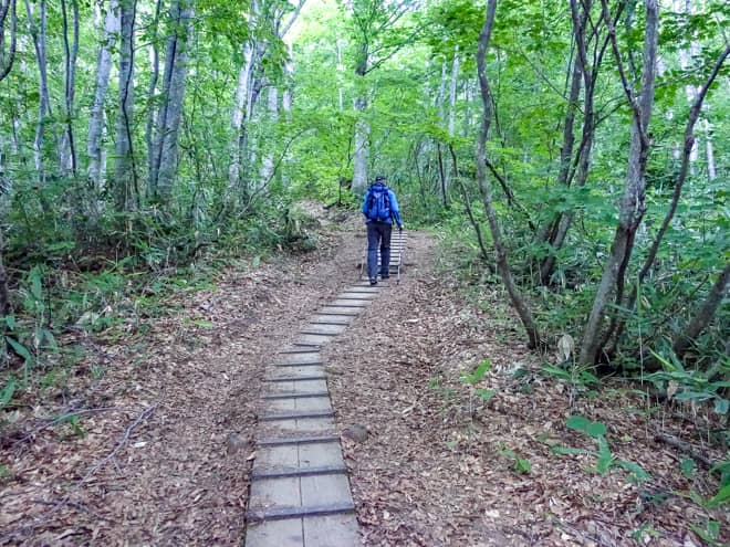 最初のチェックポイントとなる黒沢橋までは